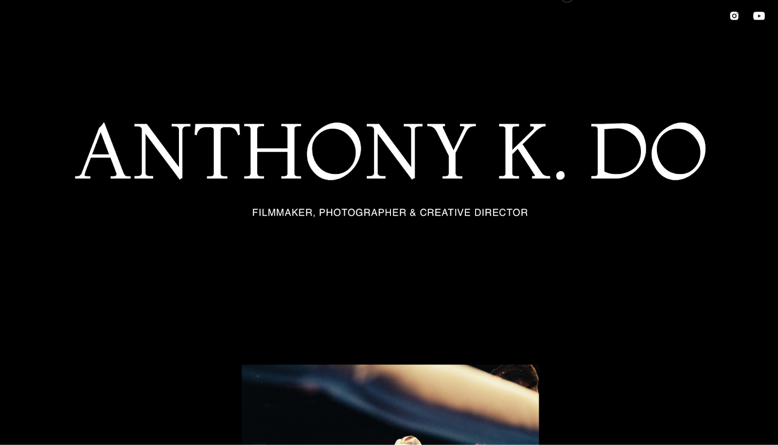 filmmaker website example, Anthony K. Do