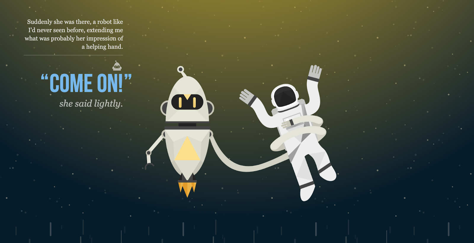 best parallax website examples, NASA Prospect