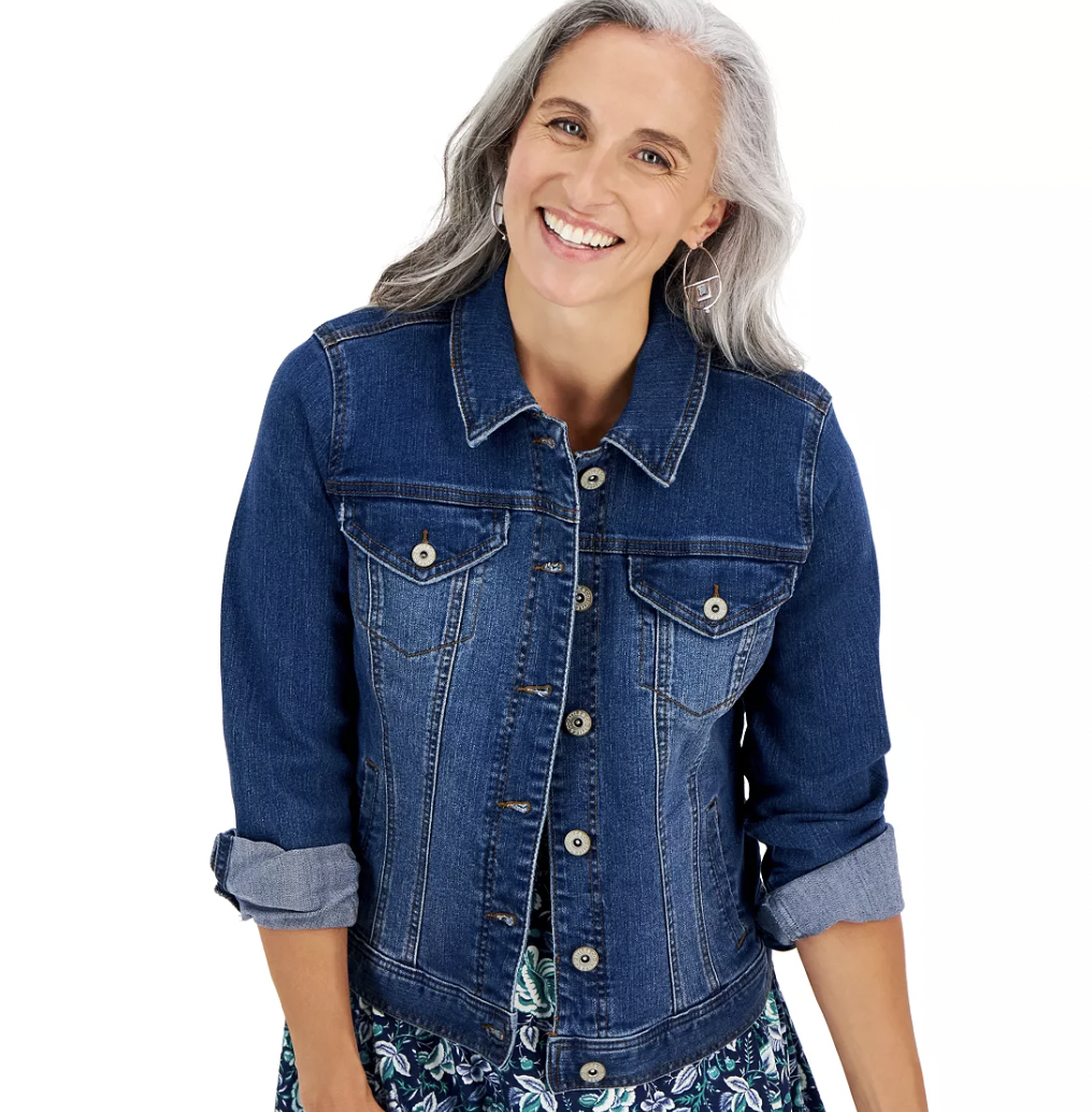 STYLE & CO Petite Denim Jacket, Created for Macy's