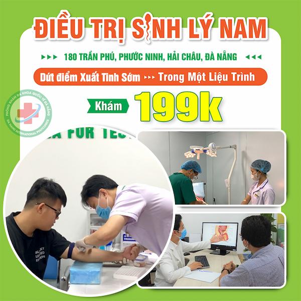 Gói khám điều trị sinh lý nam 199K