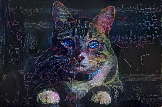 Cat Chalkboard Drawing