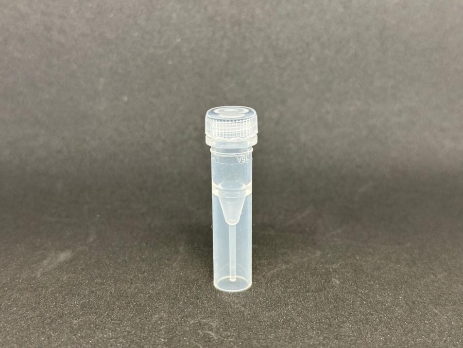 A plastic tube with a needle

Description automatically generated