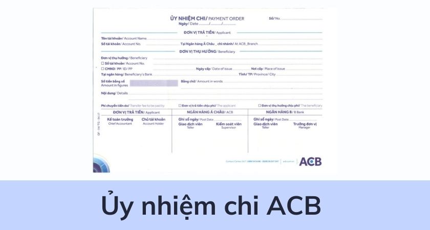 Ủy nhiệm chi ACB