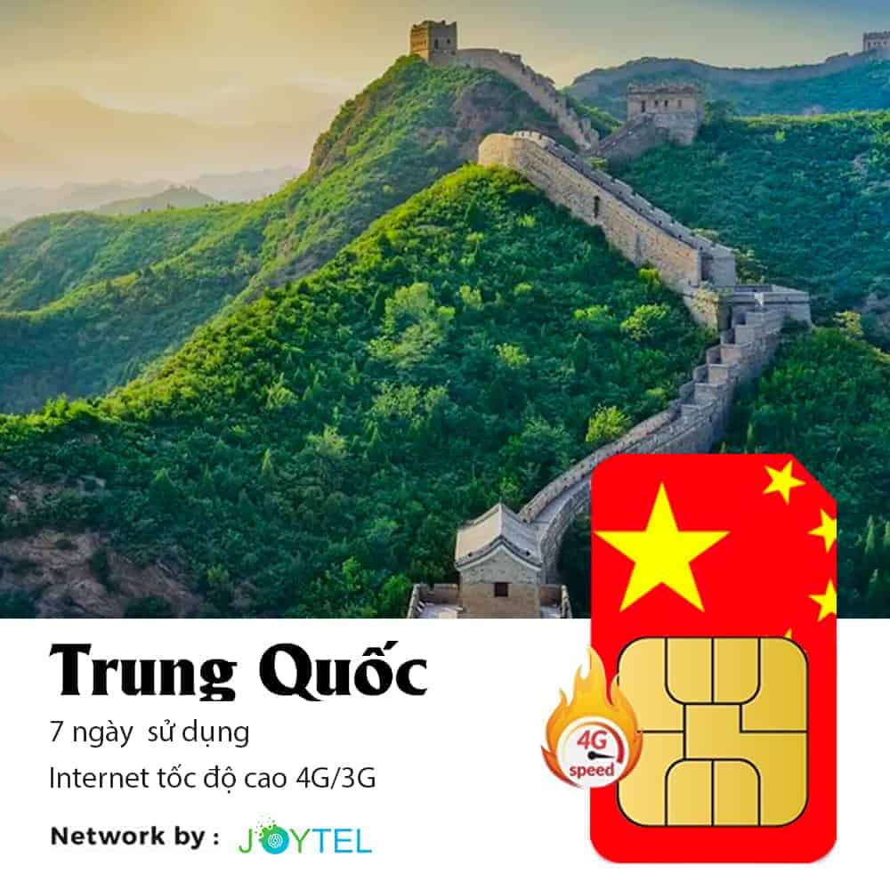 Sim du lịch Trung Quốc