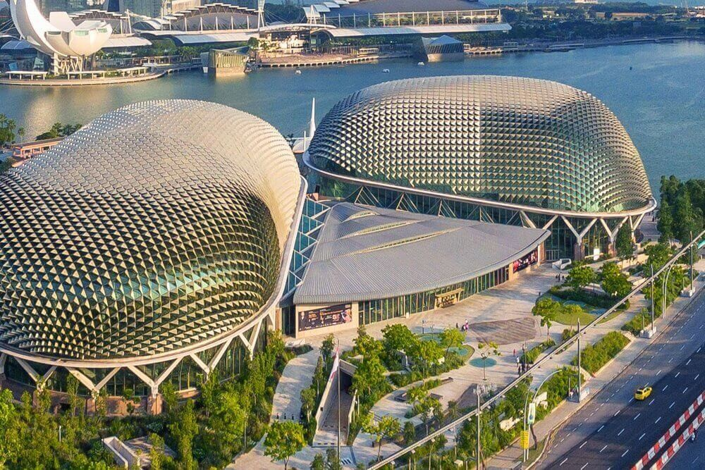 Ảnh cụm nhà hát Esplanade tại Singapore