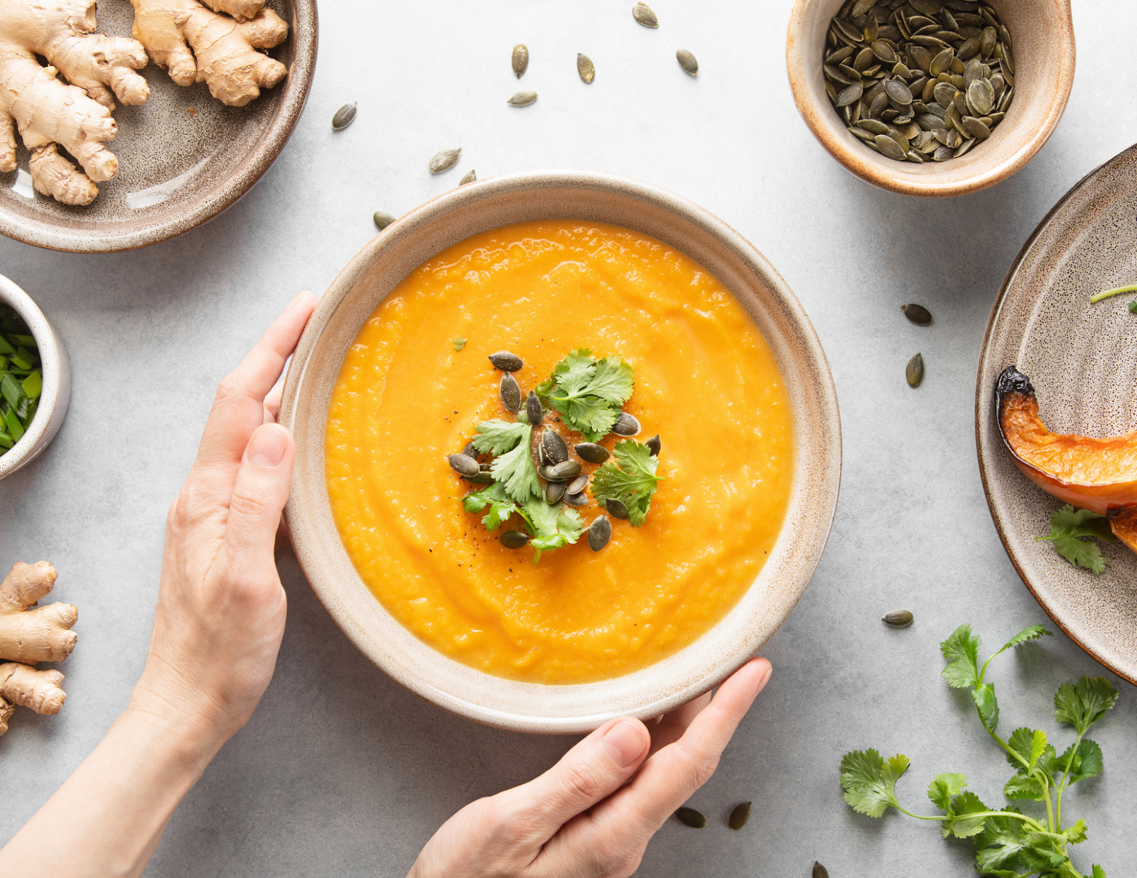 roasted pumpkin soup is a nutritious and detoxifying food