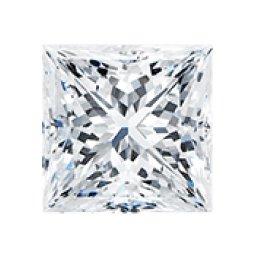 Princess shaped loose diamond