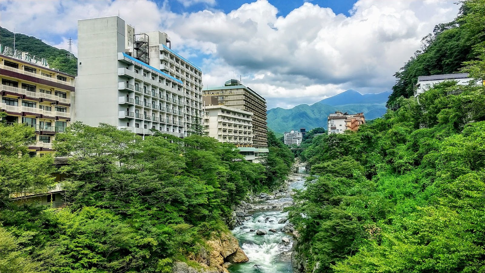 鬼怒川温泉の景色の写真