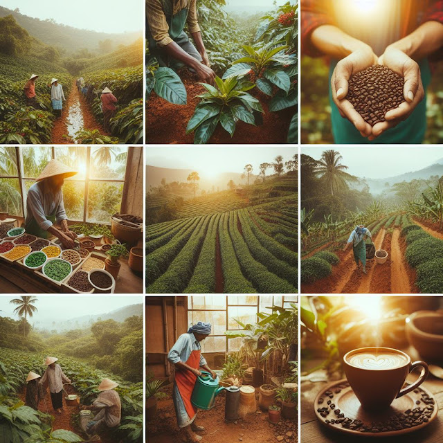 Sustainable coffee farming.