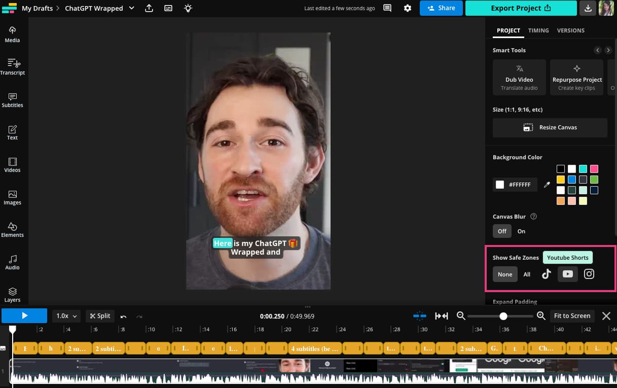 How to Automatically Add Captions to YouTube Shorts