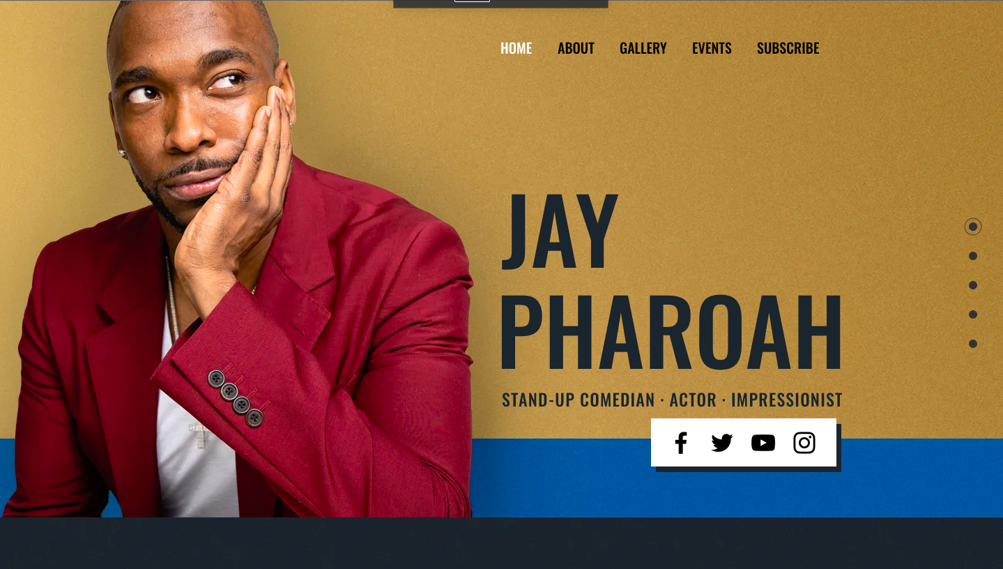 Jay Pharoah static website example