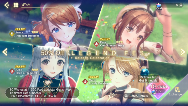 Release Celebration 50% Legend FES
