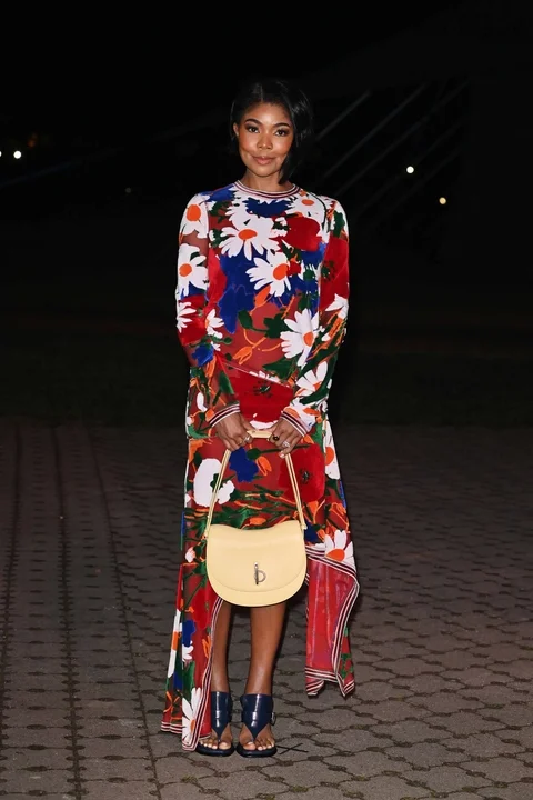 Picture showing the stylish Gabrielle Union posing at the fashion show