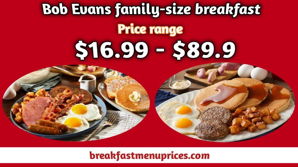 Bob Evans Breakfast Menu With Prices