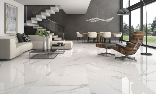 Marble flooring