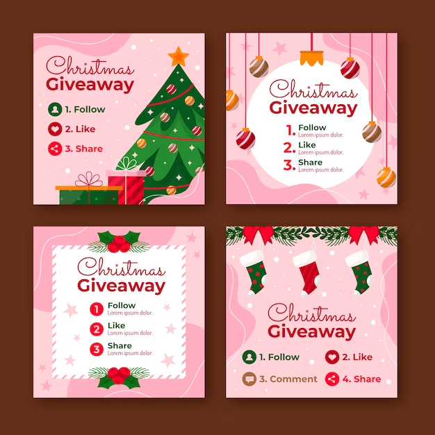 Christmas Giveaway Templates