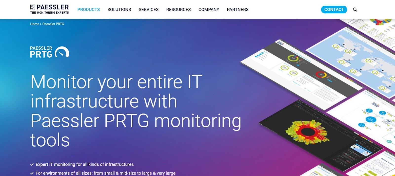 PRTG network monitoring software