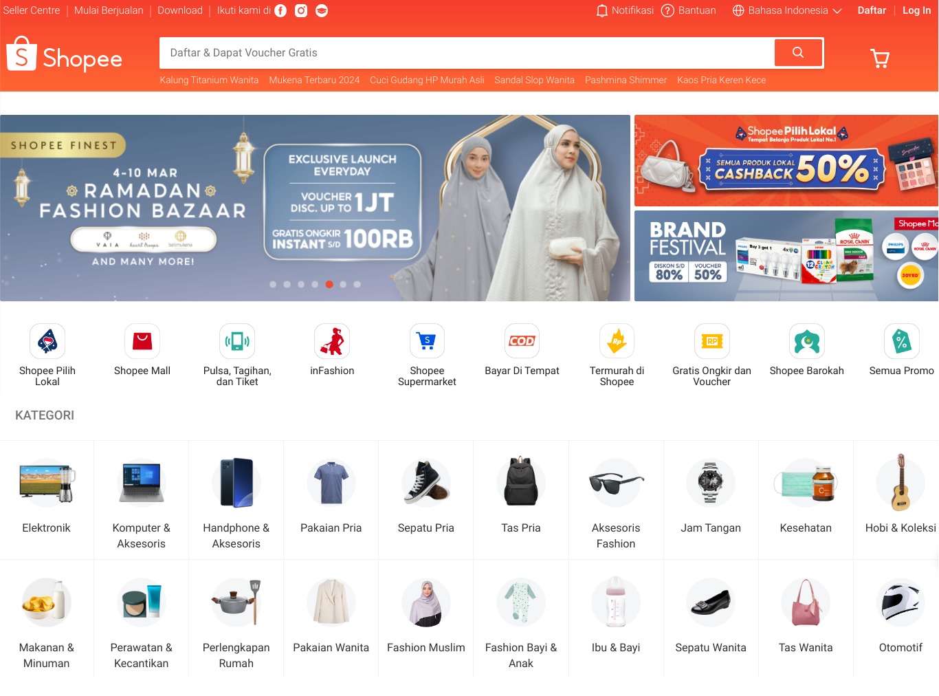 Berbagai Fitur Shopee