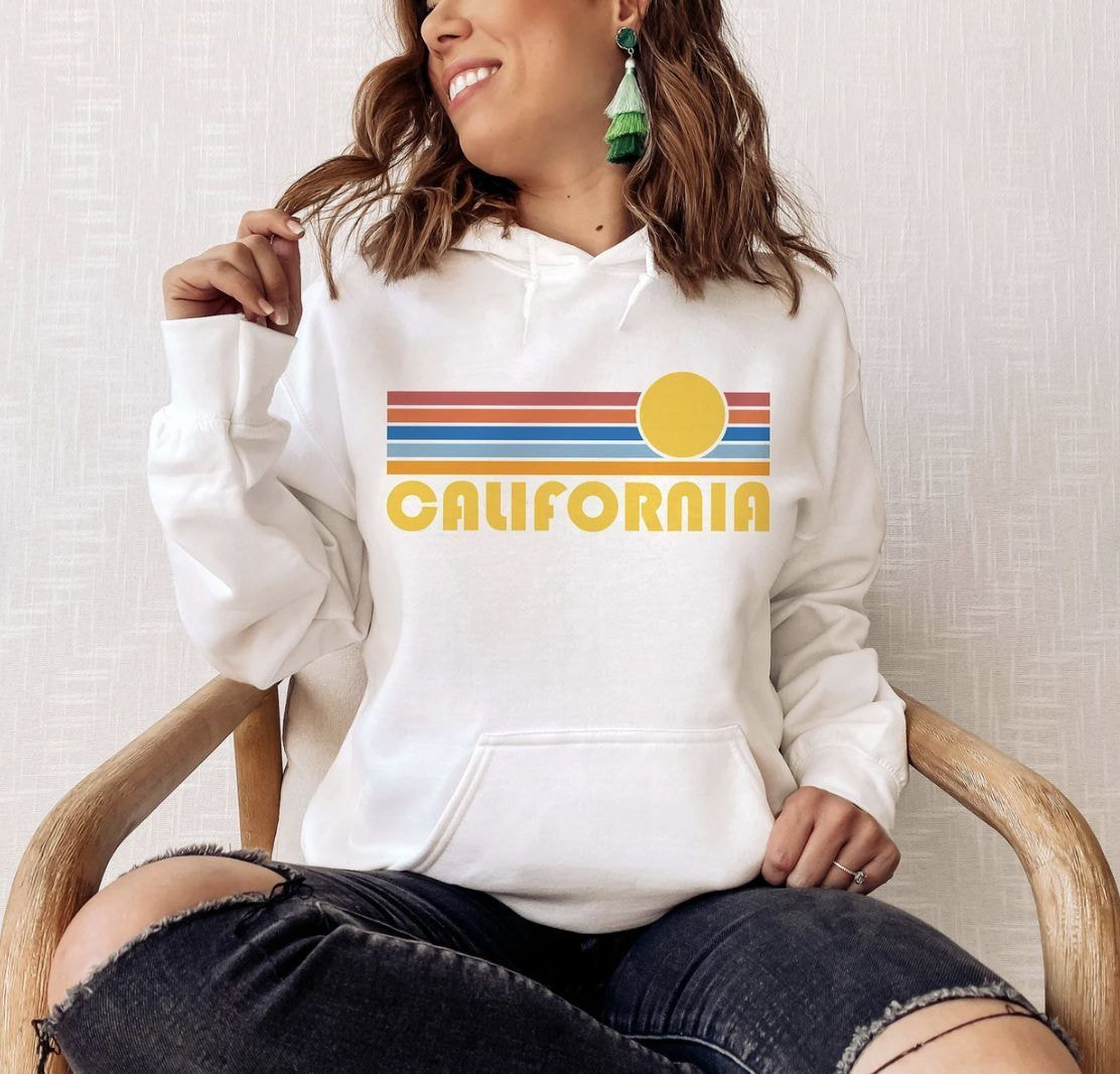 sudadera con capucha retro