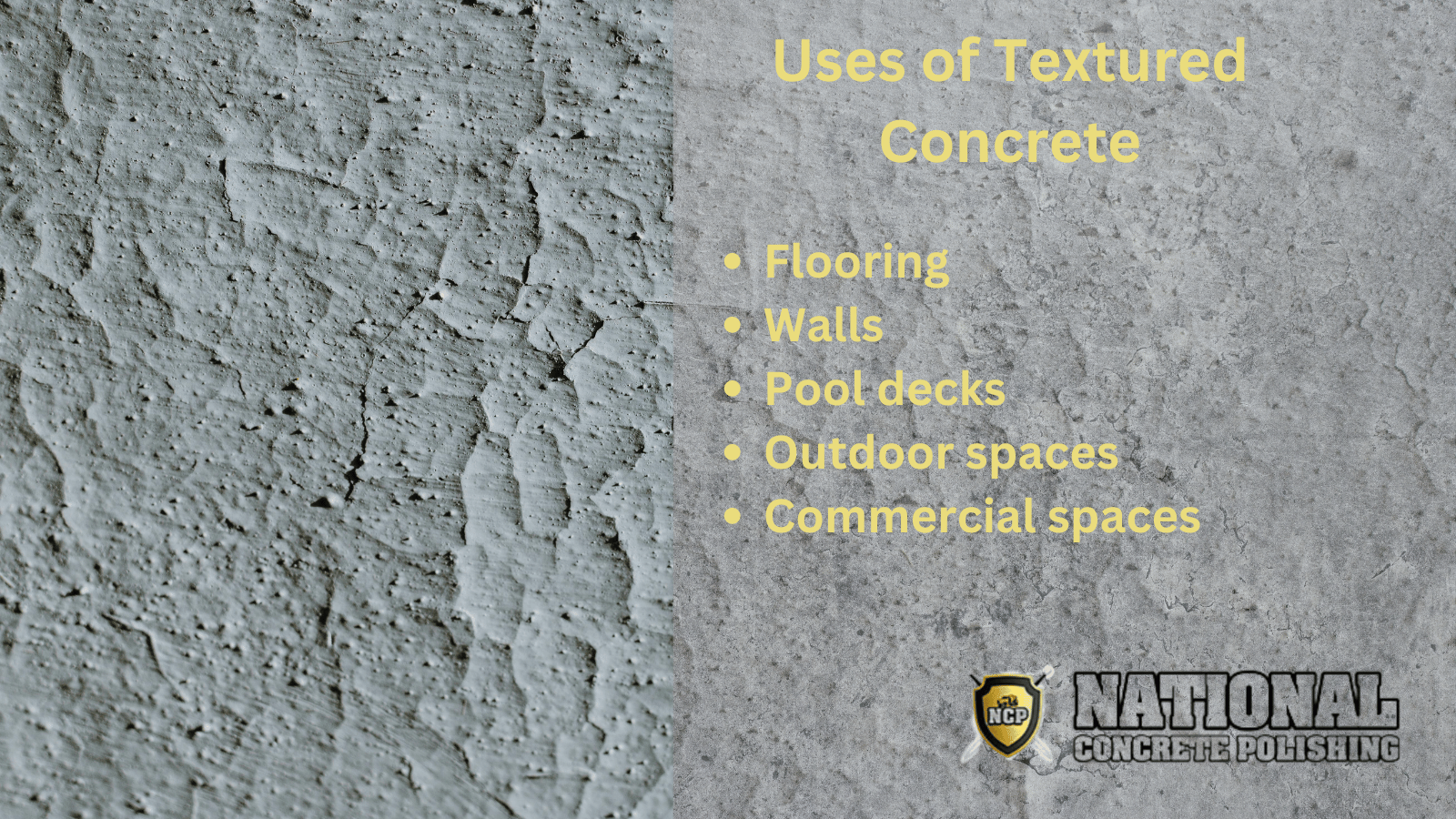 Uses of Textured Concrete