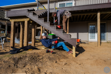 reasons why deck contractors fail builders installing composite stairs custom built michigan