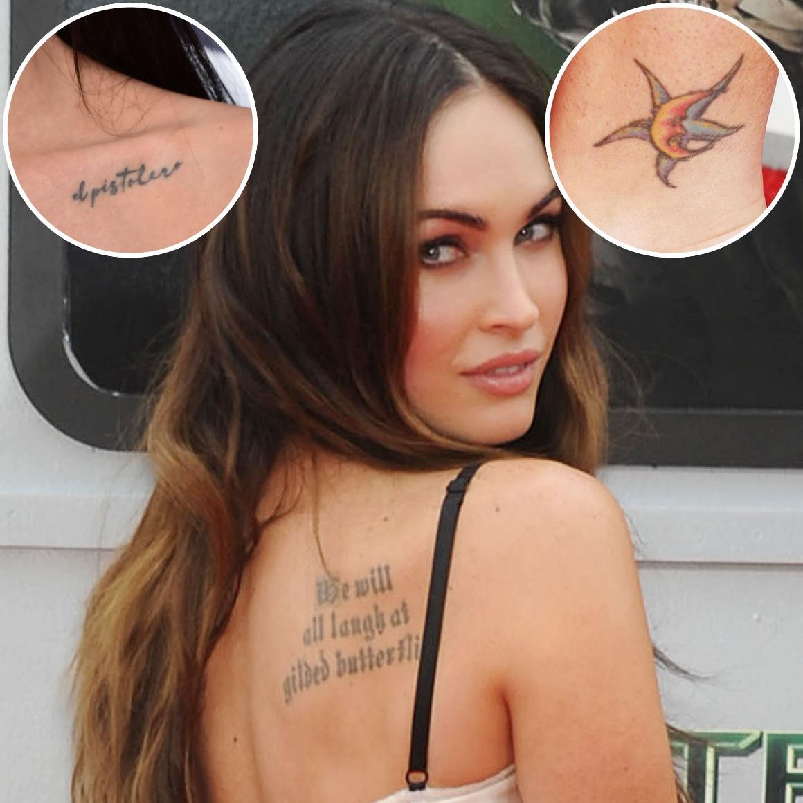 Megan Fox Tattoos: Ankle, Pelvis, Back, More Tattoo Photos