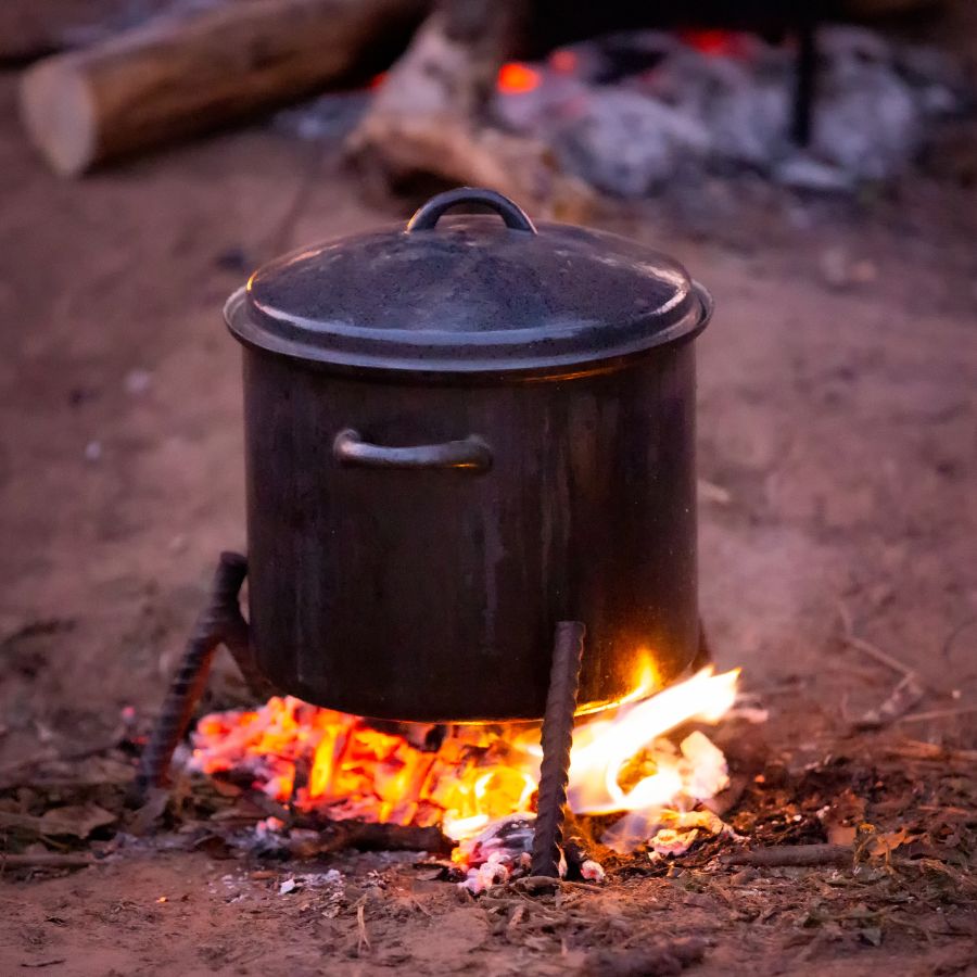 pot over fire