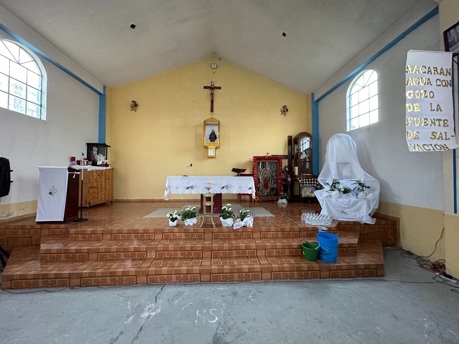 La capilla de la comunidad de Ejido de Mimbres