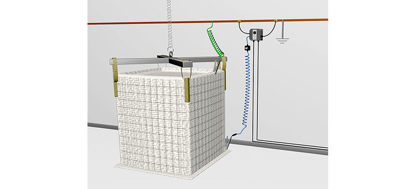 Sistema de controle de aterramento Big Bag