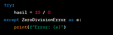 Python : Kenali Pengertian Exception Handling