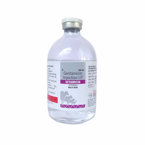 Vetamicin Gentamicin 80 Mg Injection, 100ml