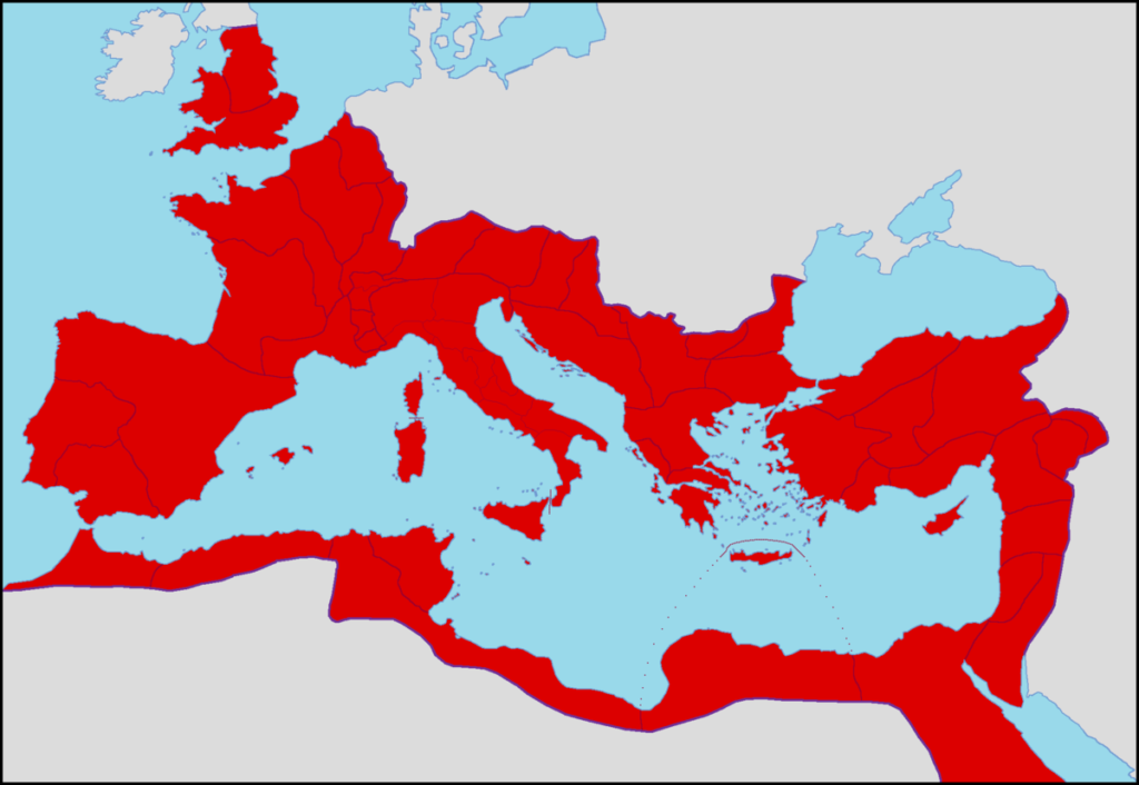 Blanco Romeinse kaart