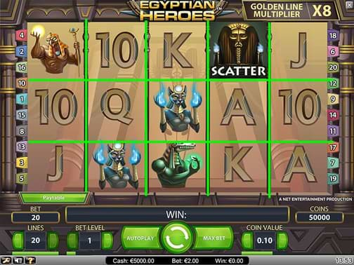 Egyptian Heroes video slot