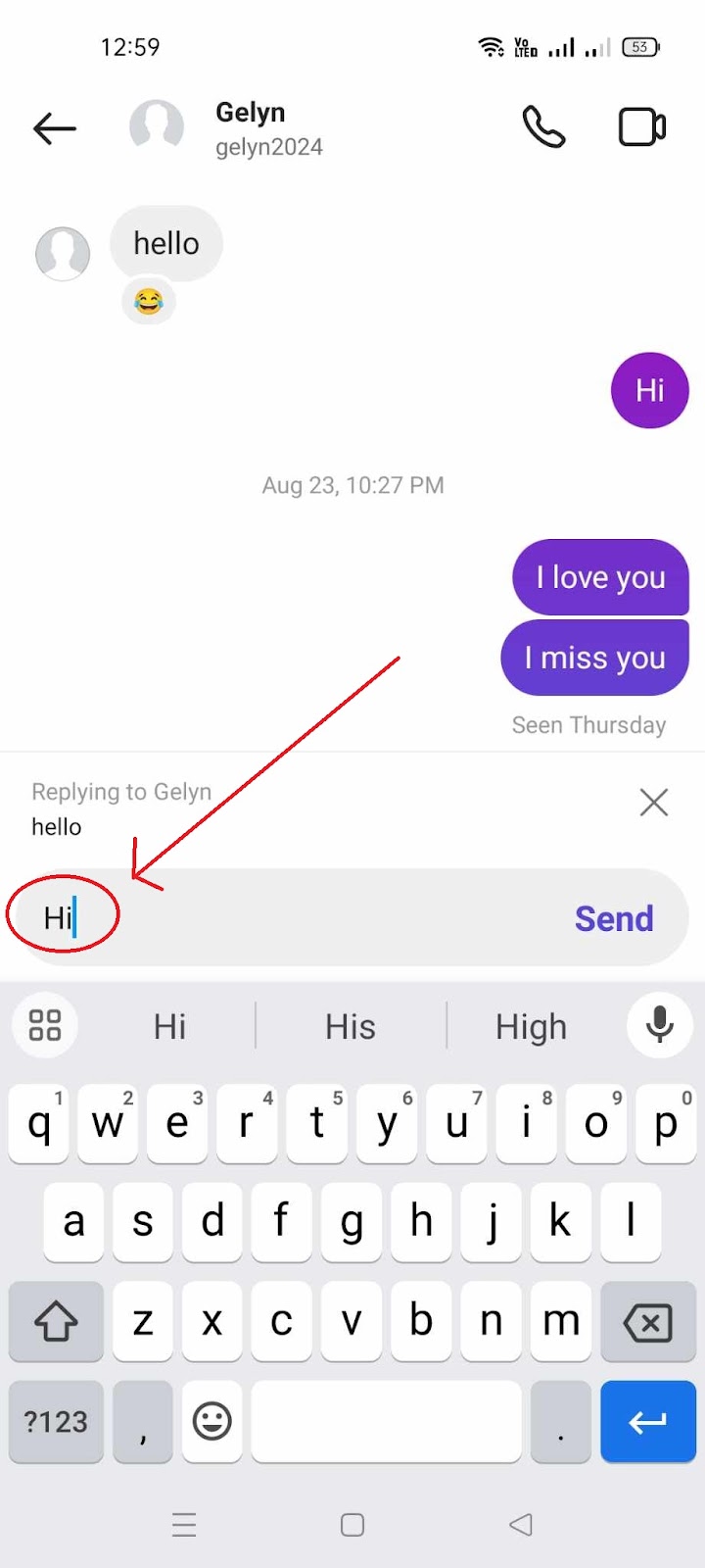 Why can't I reply to messages on Instagram - Type Message