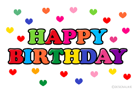 Hearts and Happy Birthday Clip Art Free PNG Image｜Illustoon