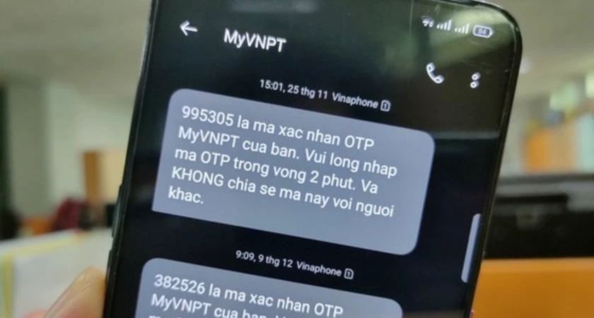 Mã pin và mã OTP khác nhau như thế nào?