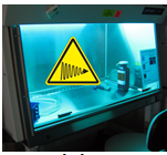 Text Box: BSC UV light. Source: Berkeley Lab EHS. 