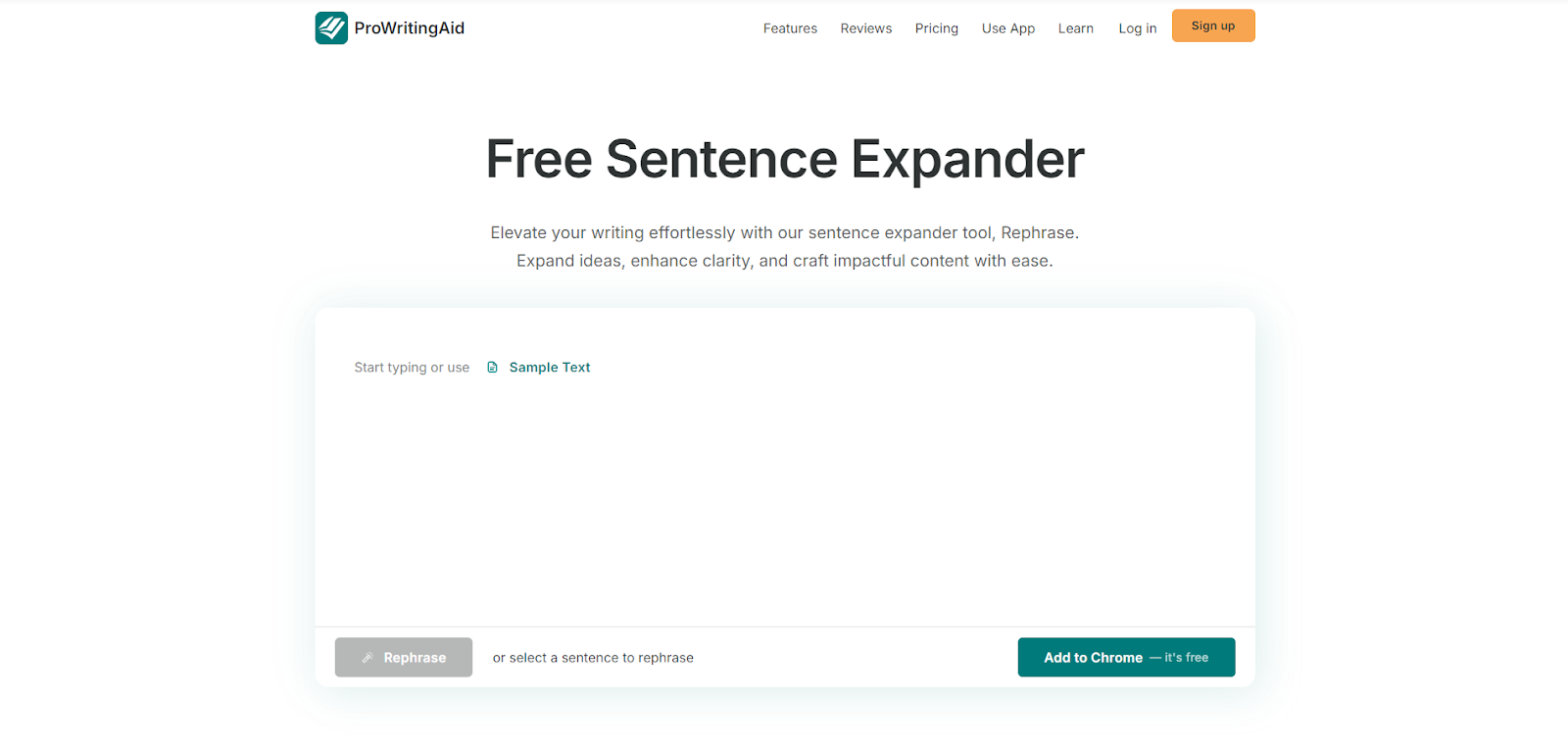 ProWritingAid Sentence Expander