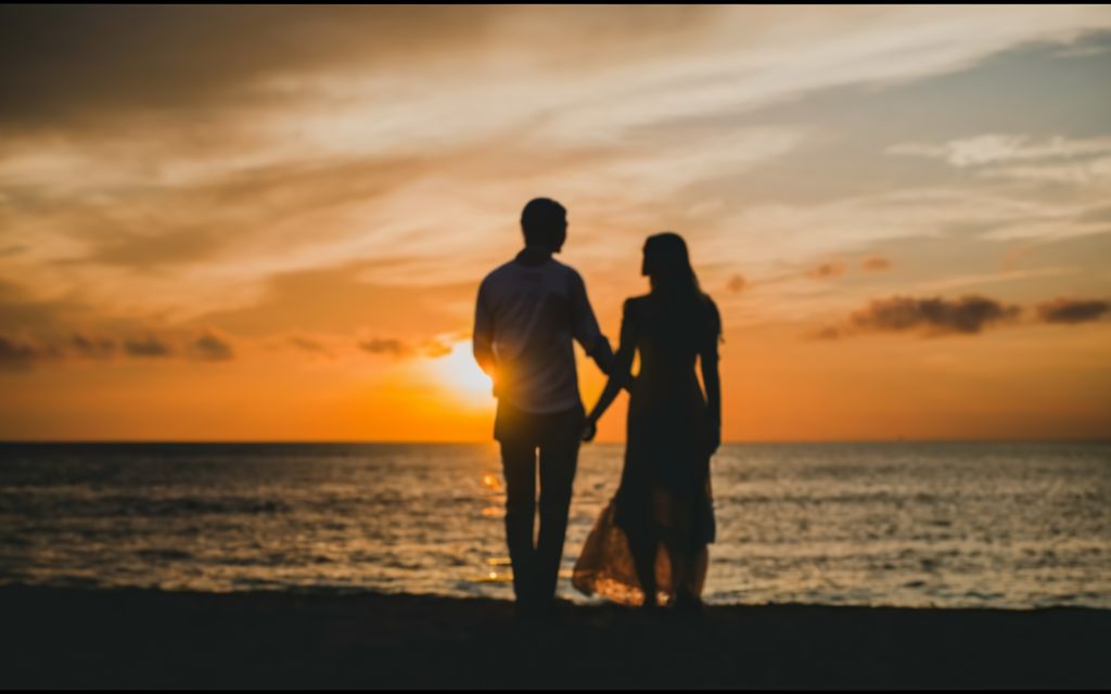 Man and woman on a beach