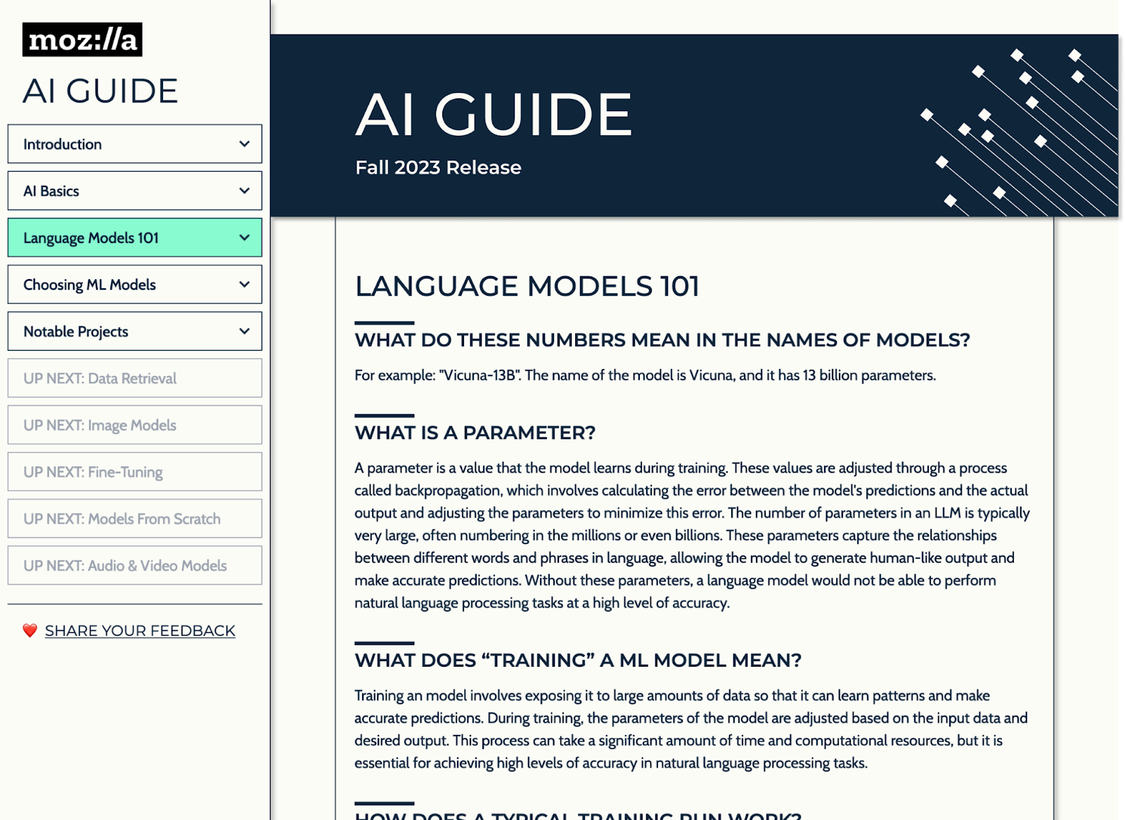 Image of the Language Models 101 section