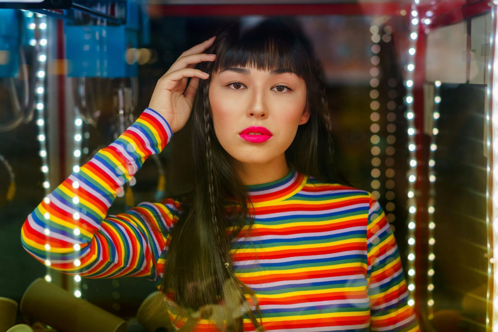 Portrait Photography of a women showing paramount lighting 