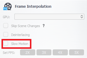 VideoProc slow motion feature