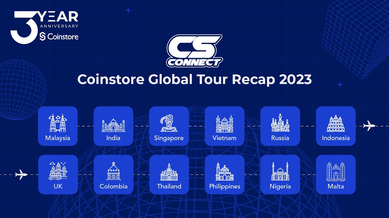 coinsore global tour