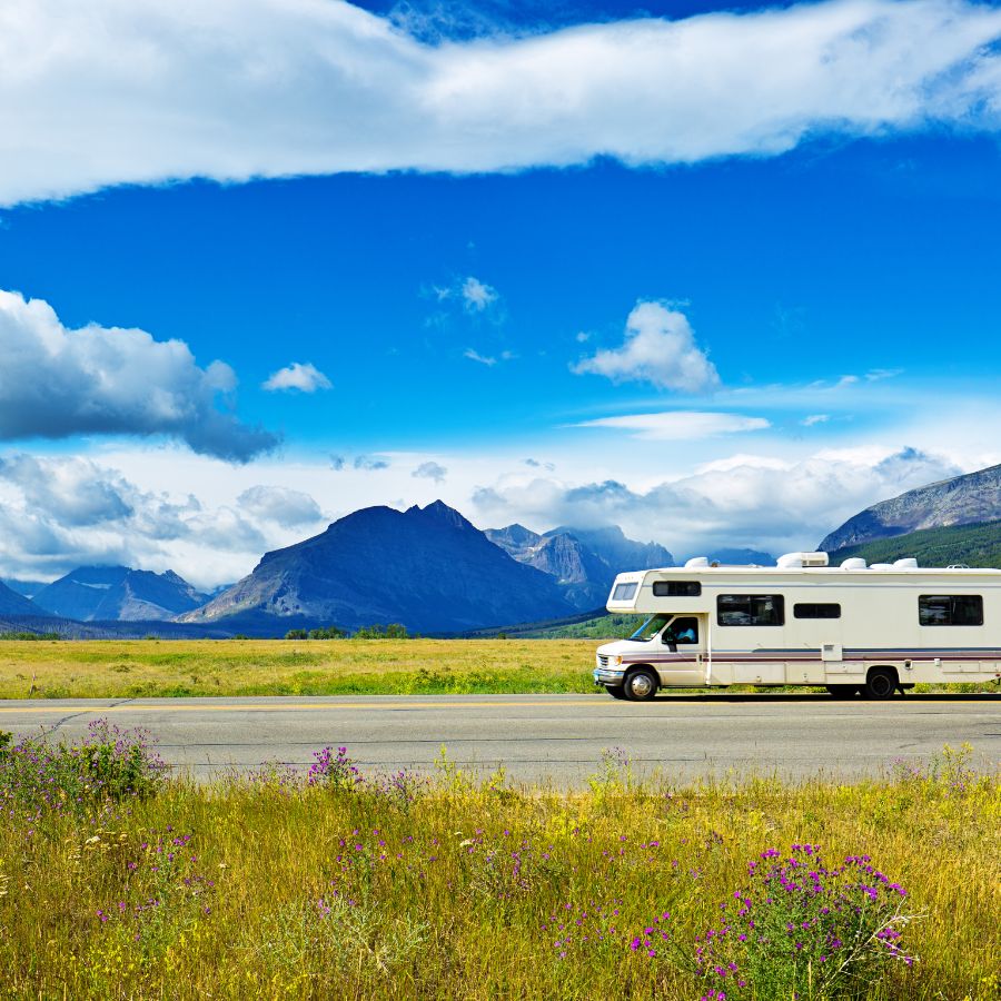 RV and landscape