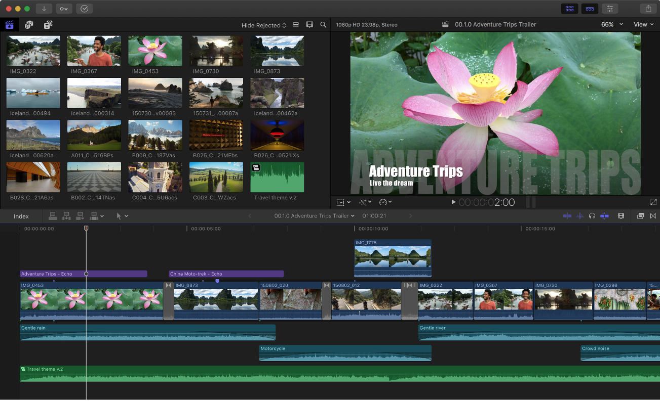 Apple Final Cut Pro video Editing Software for Macs