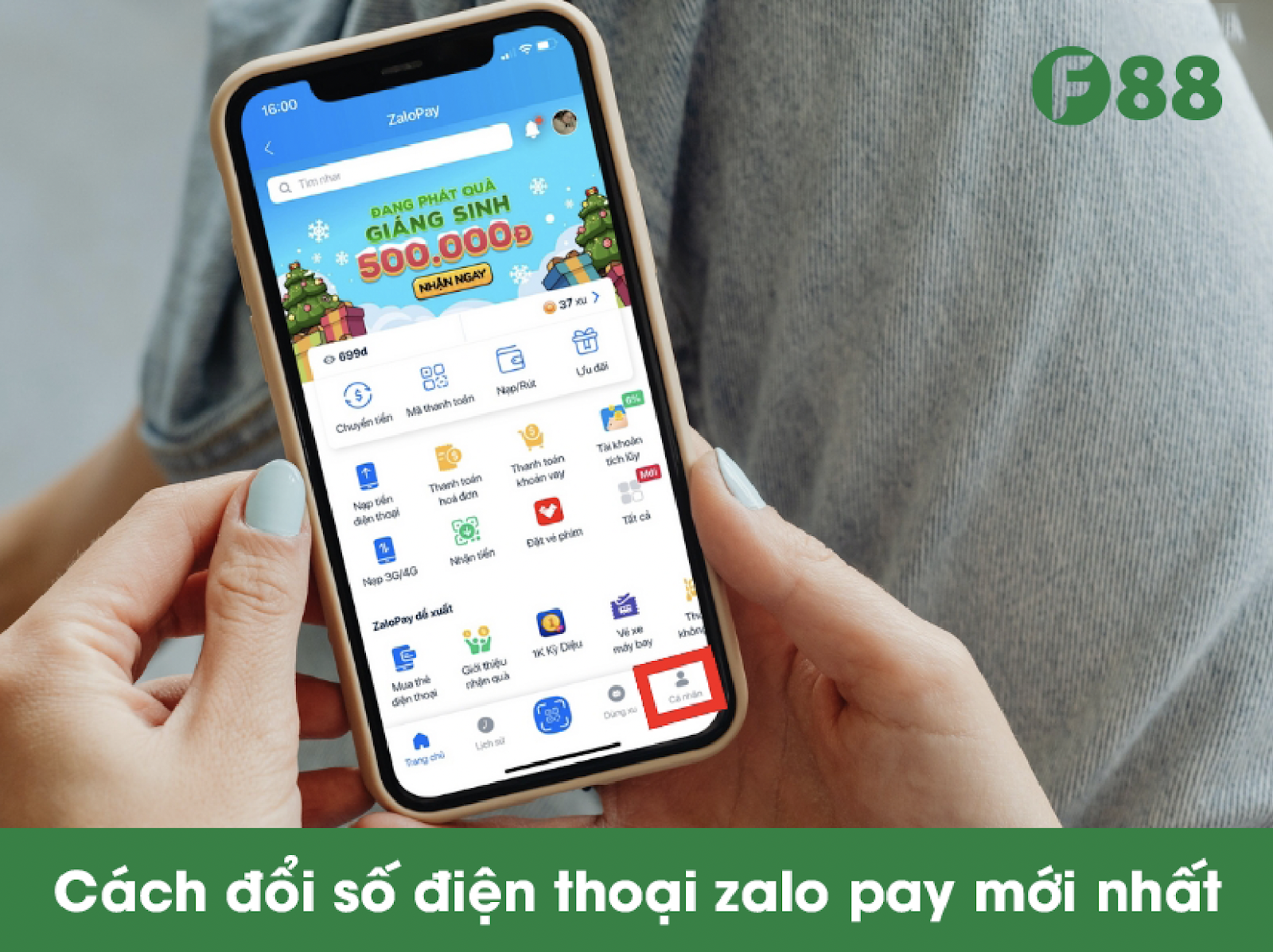 Đổi số điện thoại Zalo Pay