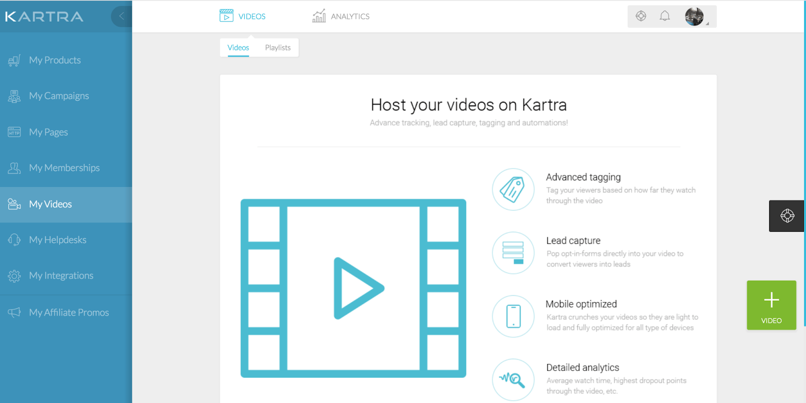 Kartra Video Marketing Software