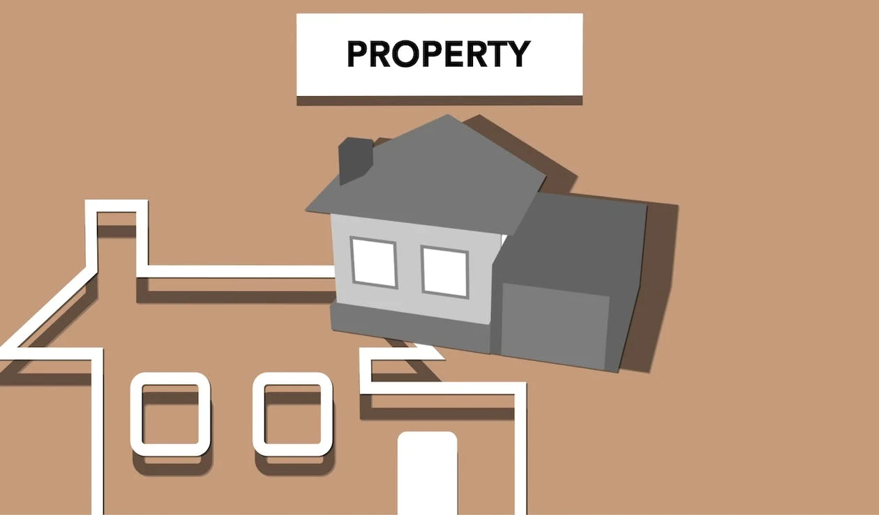 A drawing of real estate investment