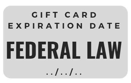 gift card expiration date federal law
