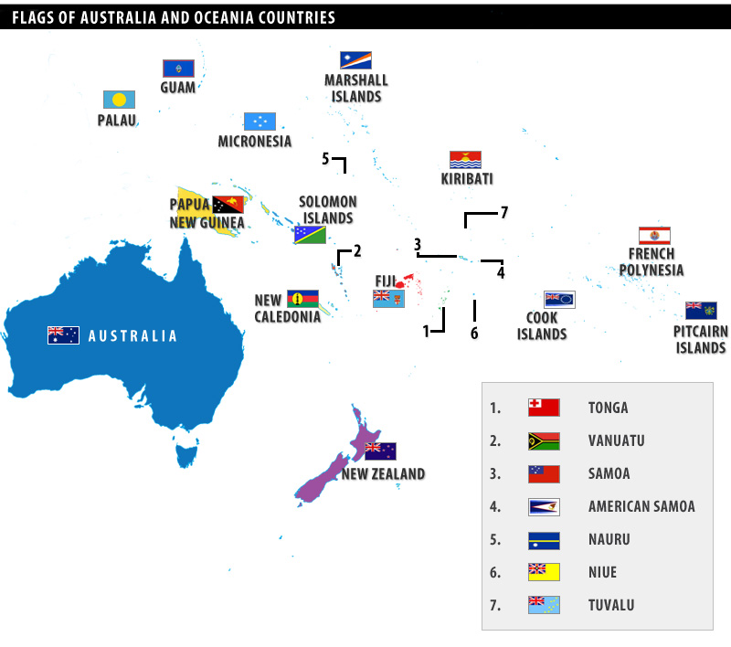 Các nước Châu Úc – Châu Đại Dương